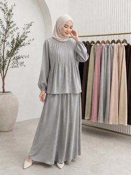 Lisa Pleated Skirt Set
