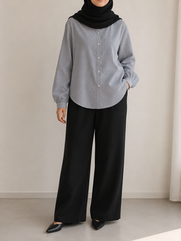 Stripe Light Jean Top