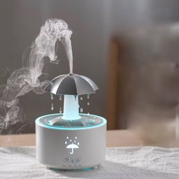 Diffuseur de parfum en forme de parapluie rotatif avec télécommande