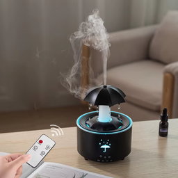Diffuseur de parfum en forme de parapluie rotatif avec télécommande