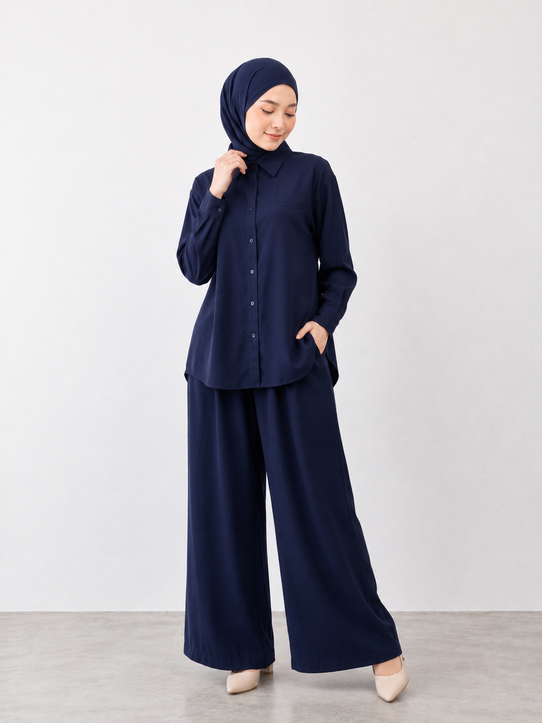 Cotton Crepe Pant Set Punn_1