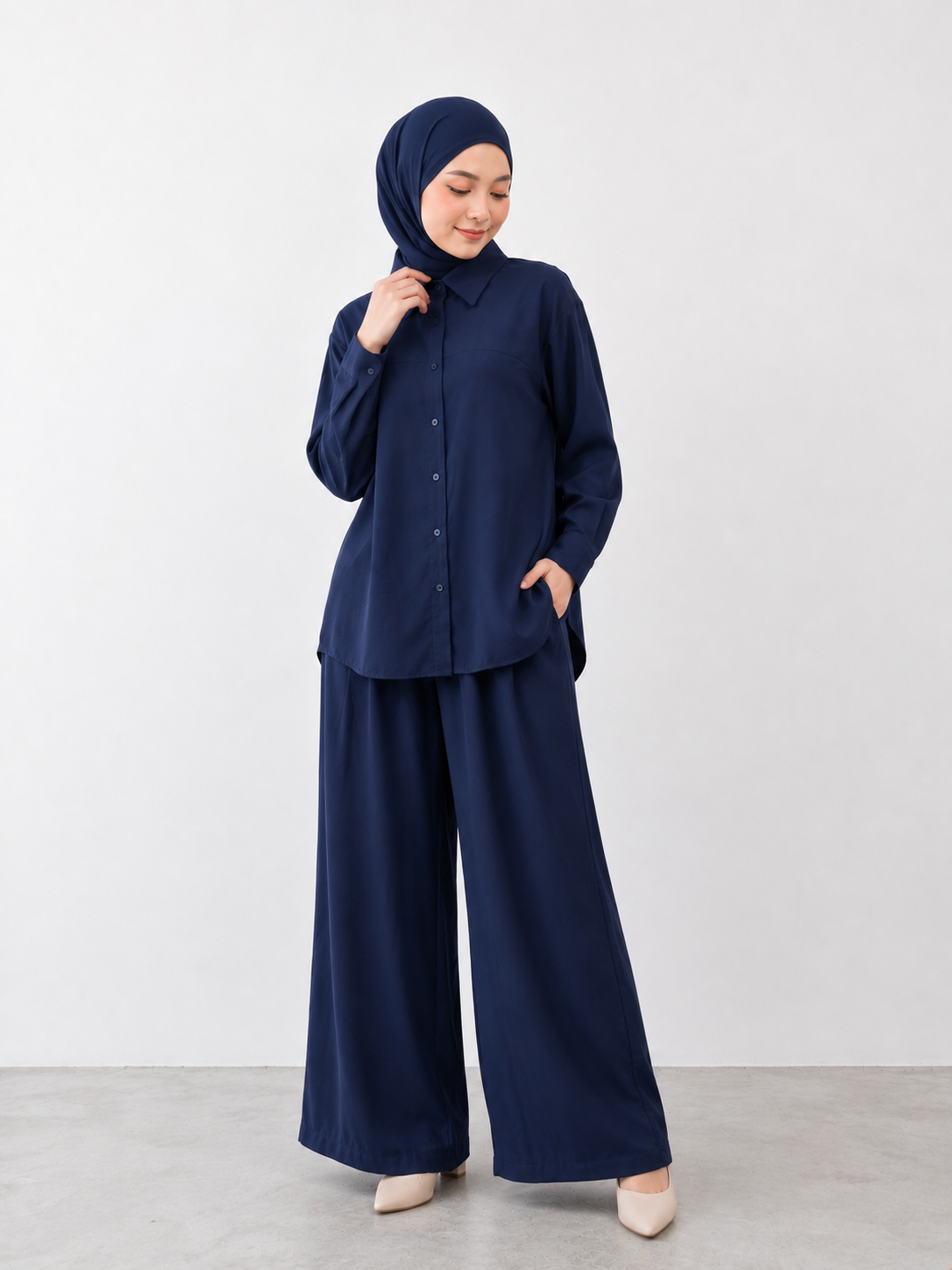 Cotton Crepe Pant Set Punn_7
