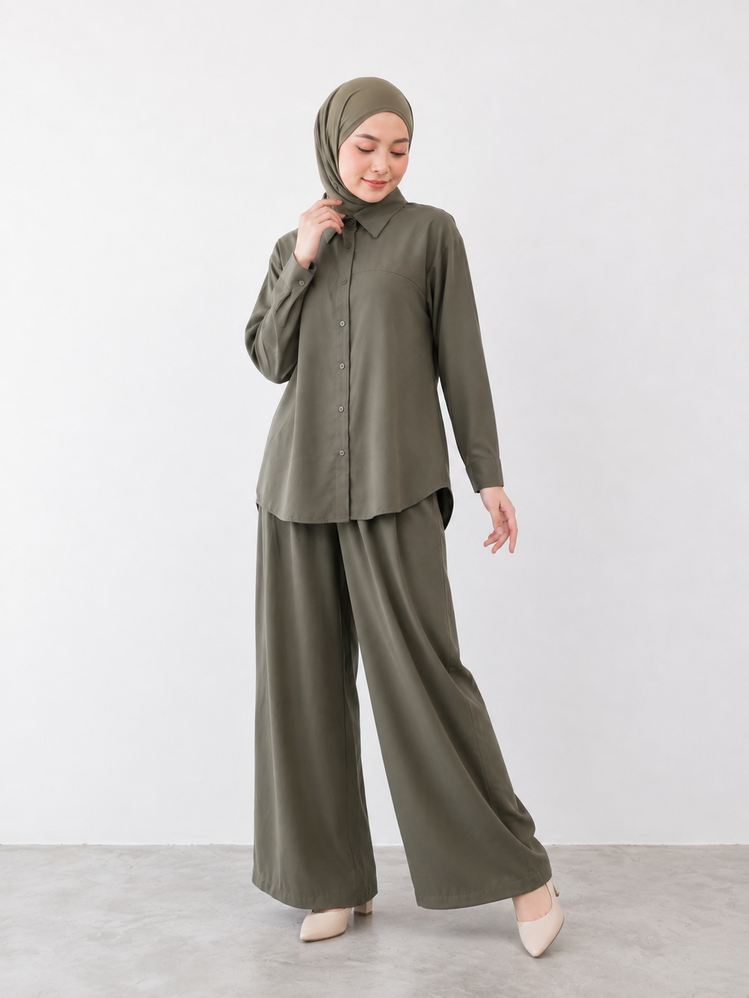 Cotton Crepe Pant Set Punn_8