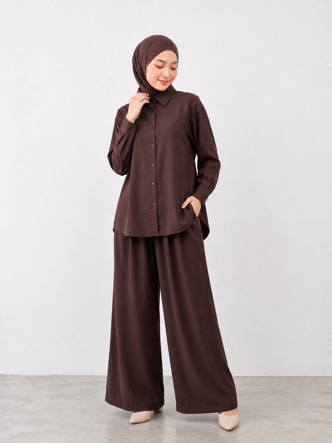 Cotton Crepe Pant Set Punn_10