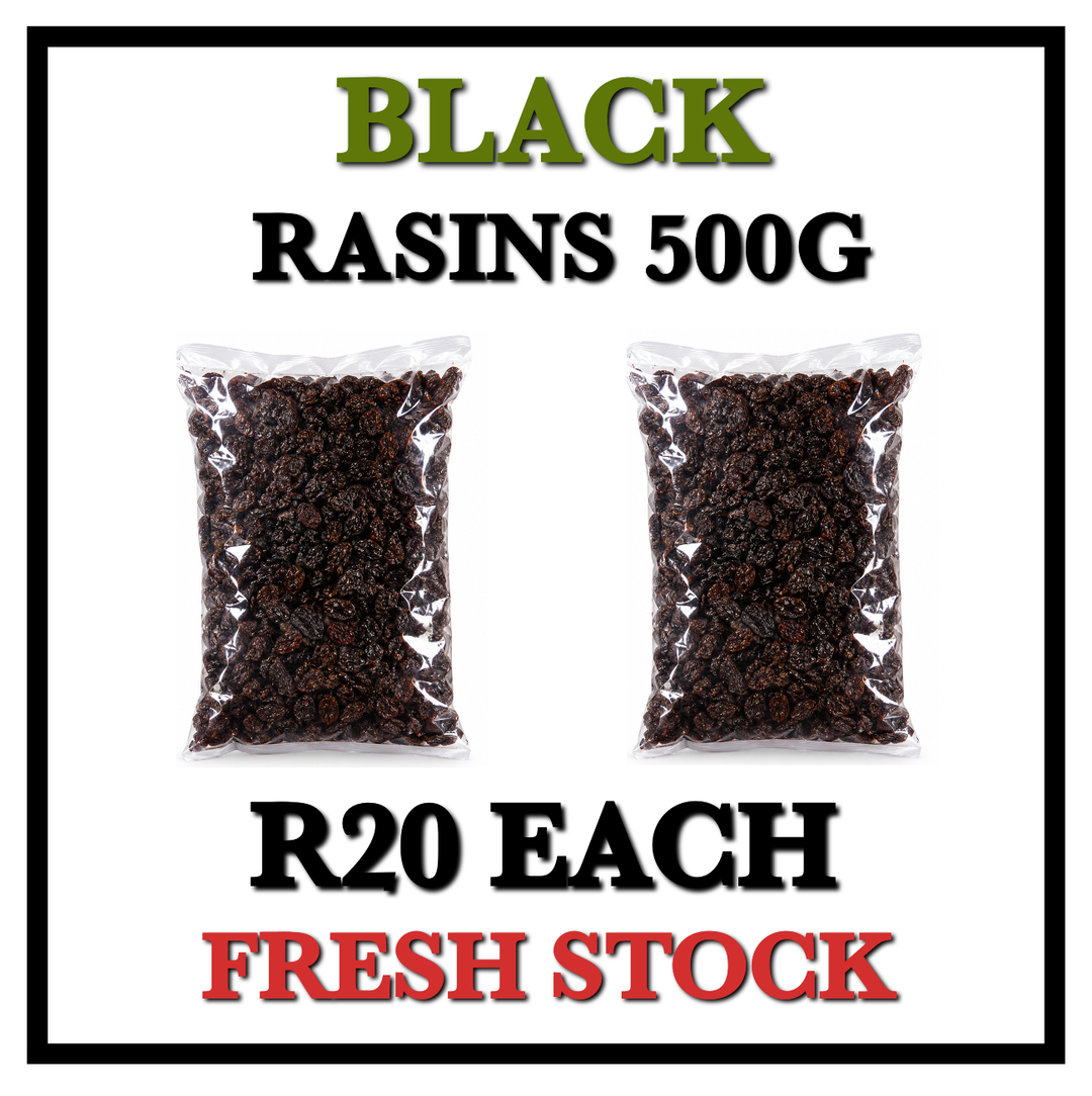 Black Rasins 500g Repack 