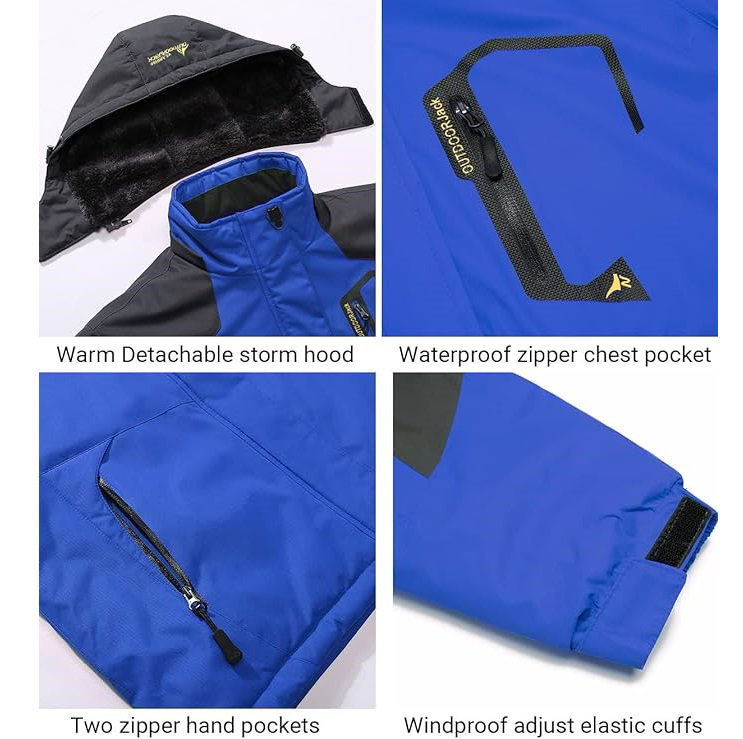 Chaqueta Impermeable Montaña Termica Lluvia Frio Extremo_6