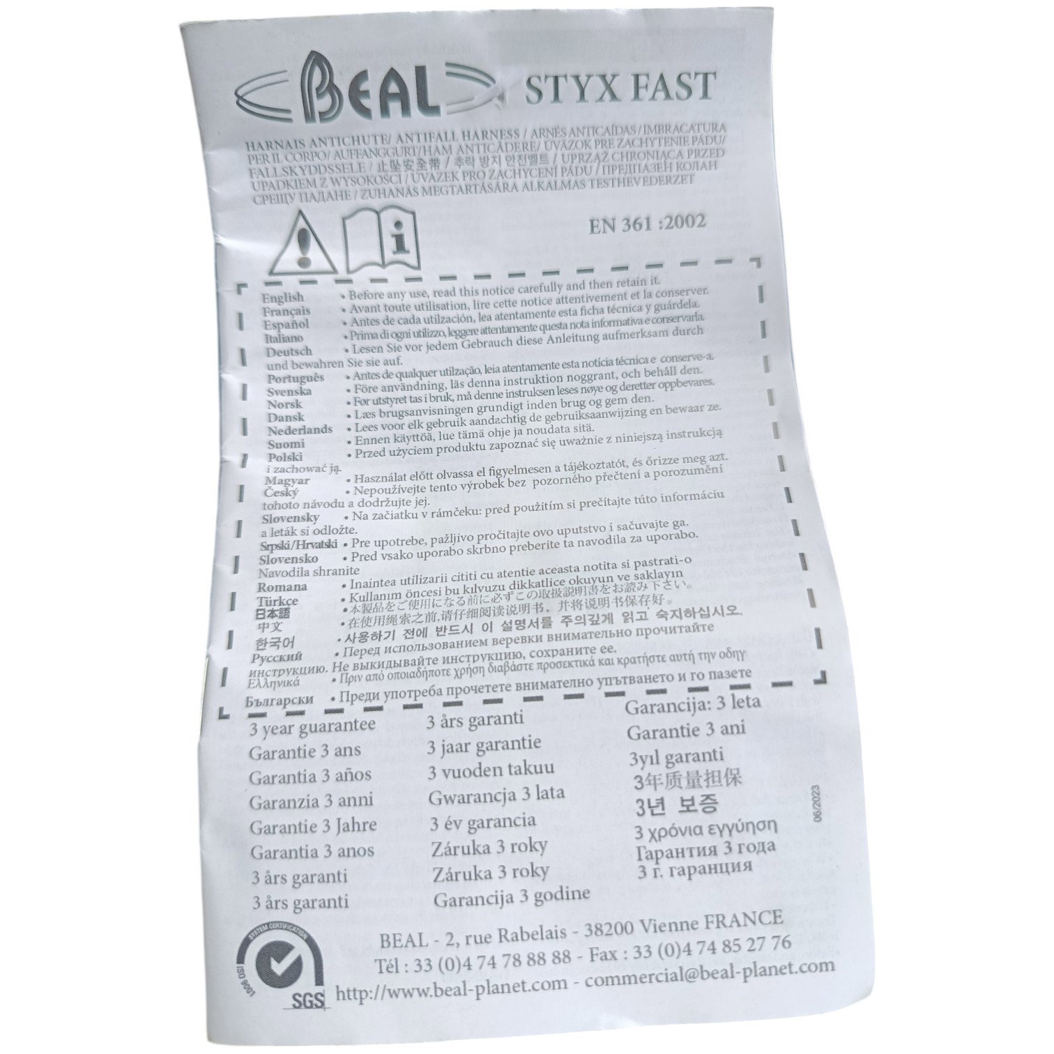 Arnes integral Trabajos De Altura 2 Puntos Beal_6