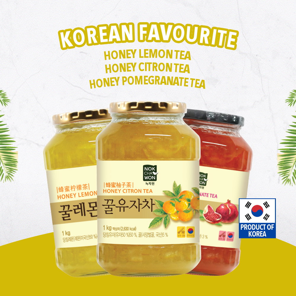 [Korean's Favourite] Nokchawon Honey Citron / Lemon / Pomegranate / Ginger Tea - 1kg_0
