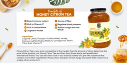 [Korean's Favourite] Nokchawon Honey Citron / Lemon / Pomegranate / Ginger Tea - 1kg