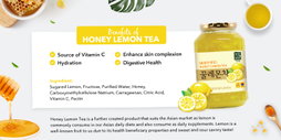 [Korean's Favourite] Nokchawon Honey Citron / Lemon / Pomegranate / Ginger Tea - 1kg