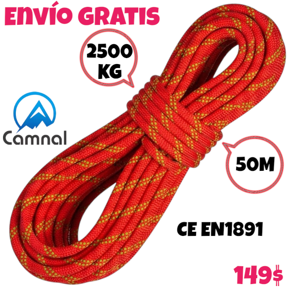 Cuerda estatica 50m 10.5mm 25kN _0