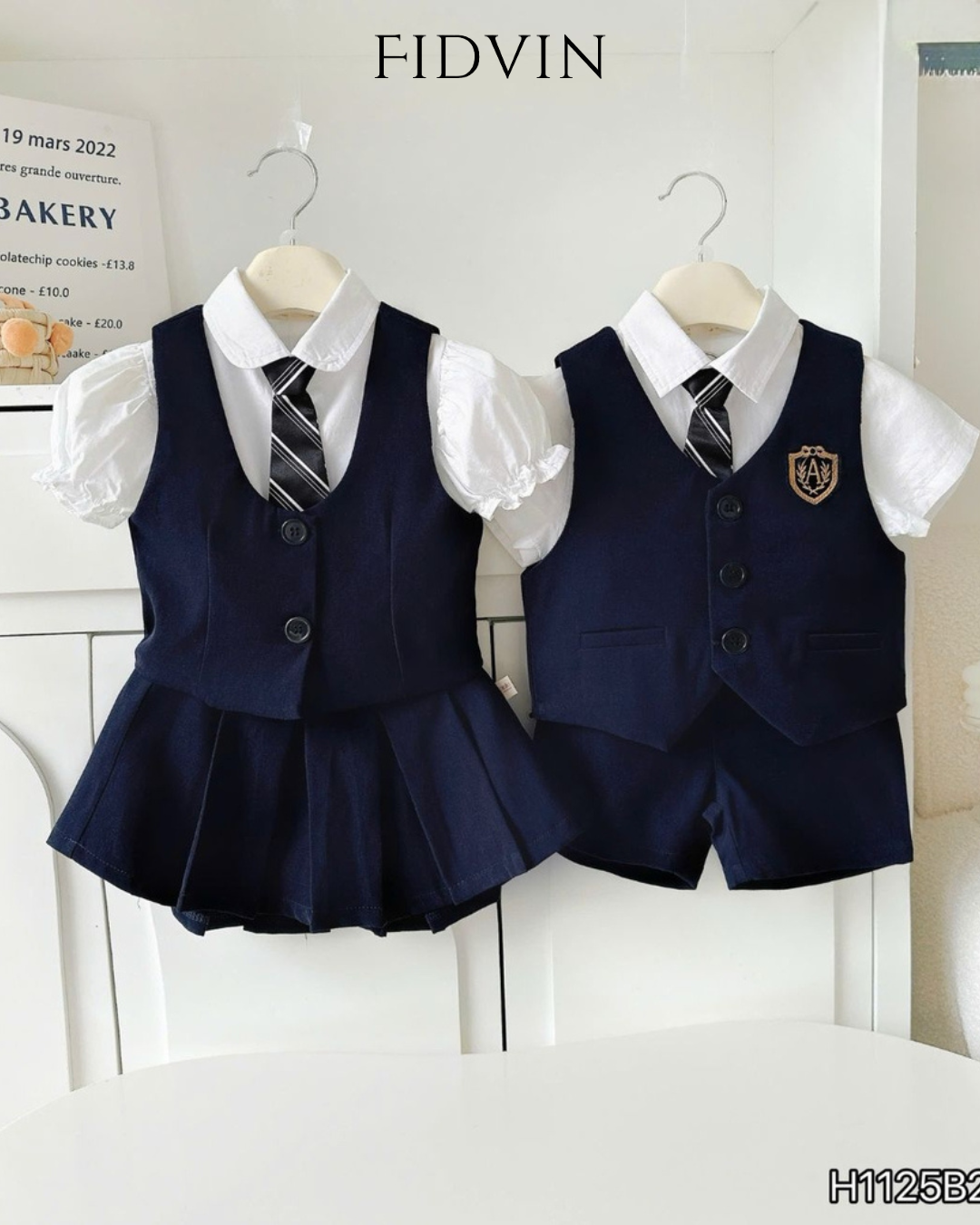 Korean School Vest Uniform Set — H1125B25_0