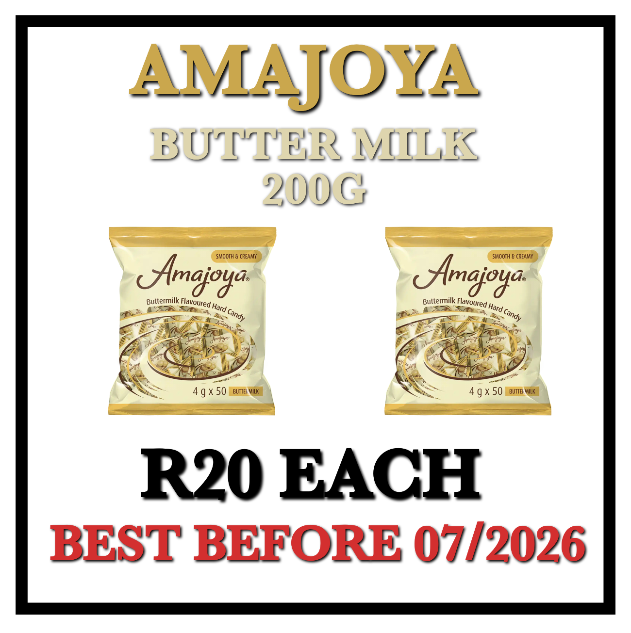 Amajoya Buttermilk Sweet 50 's_0