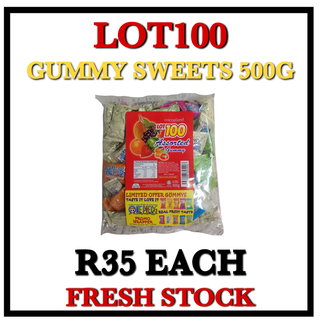 Lot100 Gummy Sweets 500g