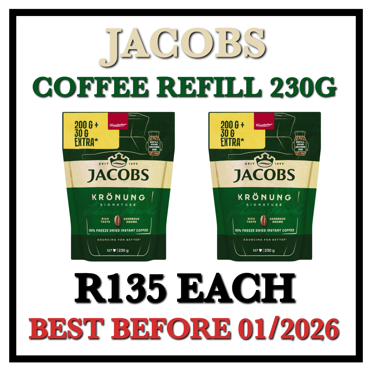 Jacobs Coffee Refill 230g_0