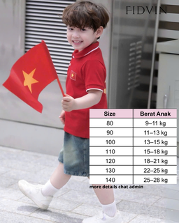 Vietnam Flag Polo & Denim Set — BH0725A41