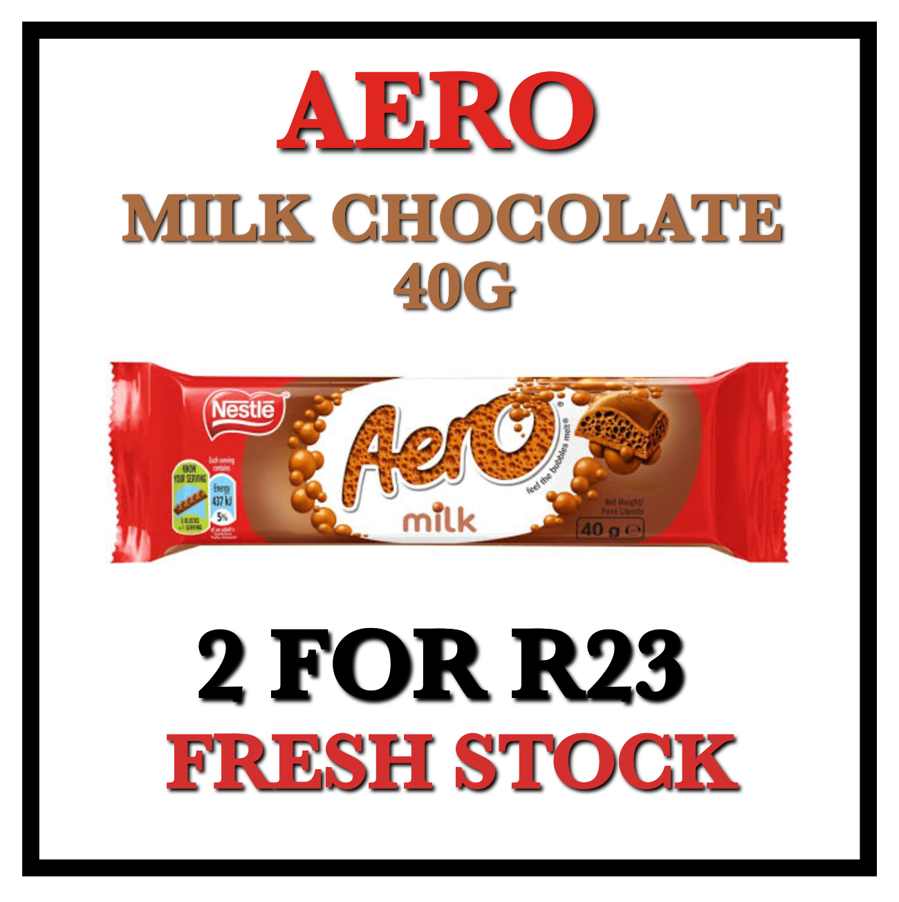 Nestle Aero Chocolate 40g_0