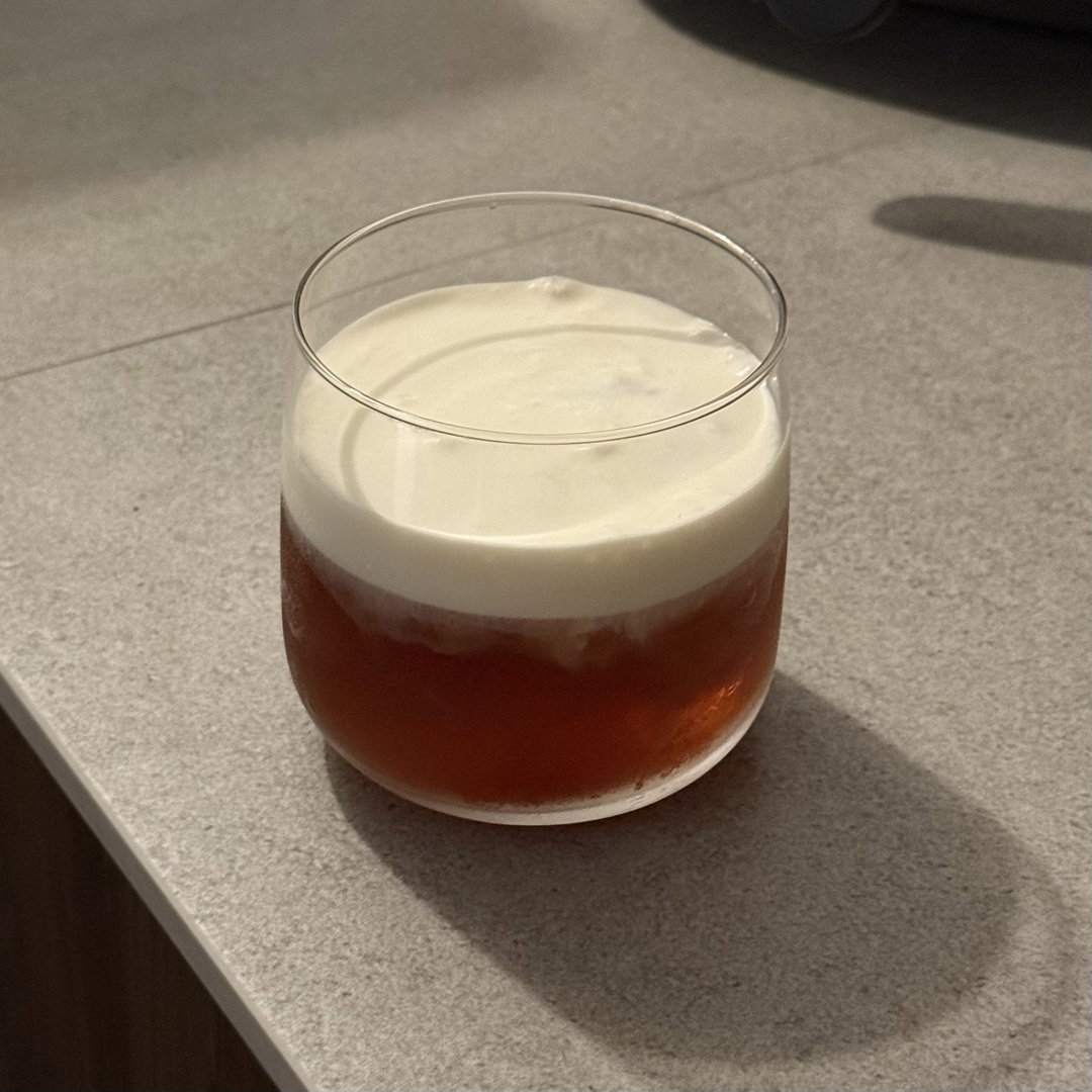 iced honey cold foam green tea