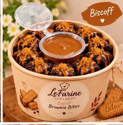Biscoff brownie bites