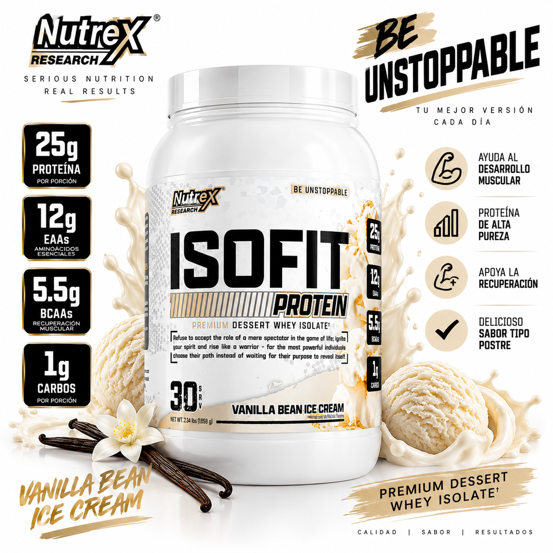 Proteina ISO FIT 🍮 NUTREX 30 servicios 