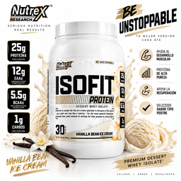 Proteina ISO FIT 🍮 NUTREX 30 servicios 