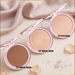 ST Smooth Blur Effect Compact Powder - Lightweight Matte Finish & Pore-Blurring Coverage (3 Shades Available)