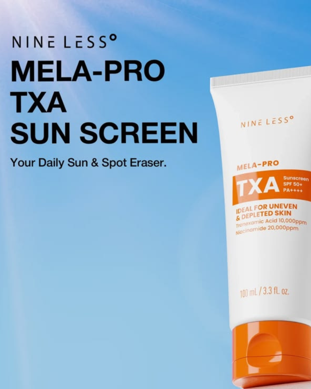 Nineless Mela-Pro TXA Sunscreen SPF 50+ PA++++ (100 ml) ☀️🩷_0