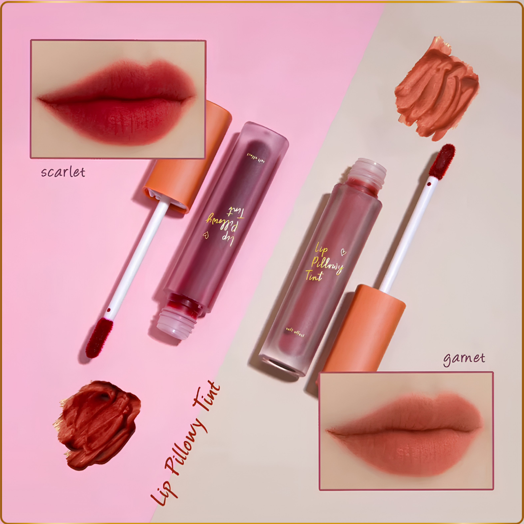 ST Lip Pillowy Tint - Budge-Proof Velvet Lip Mousse with SPF15 & Botanical Oils