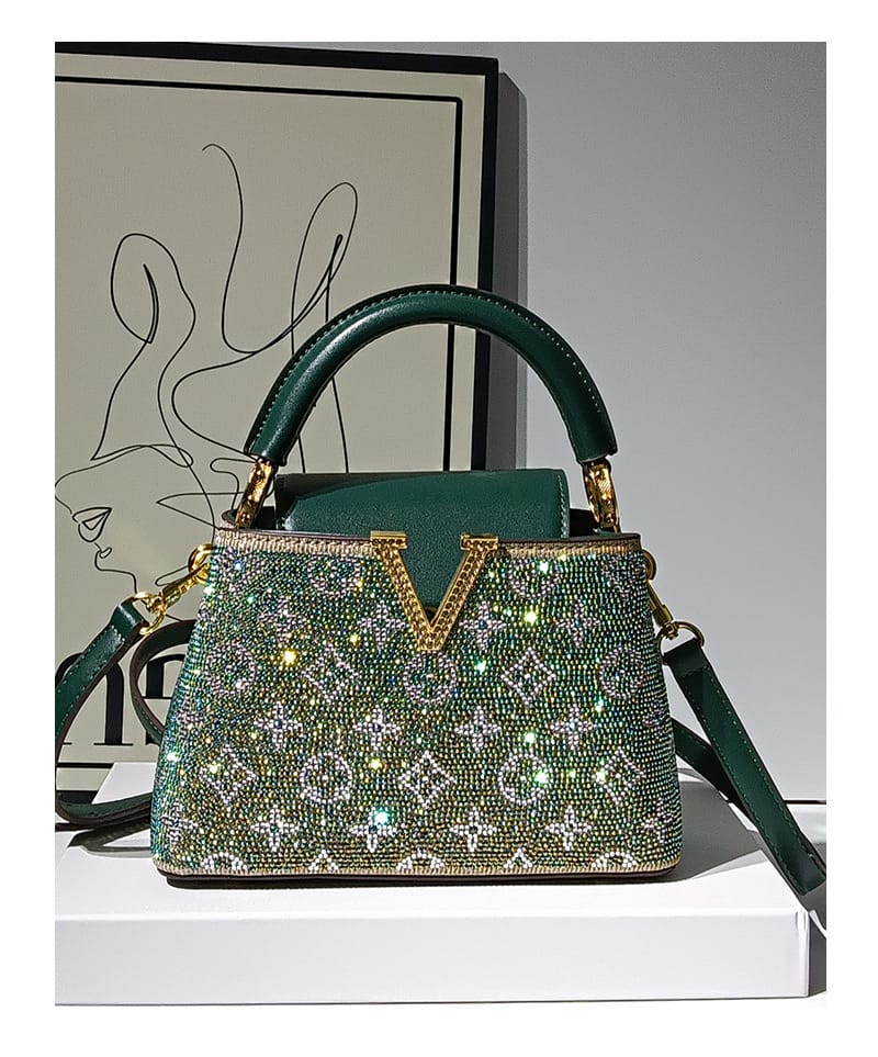 Bejeweled top handle bag_0