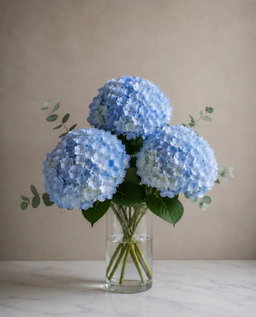 Blue Hydrangea Stems