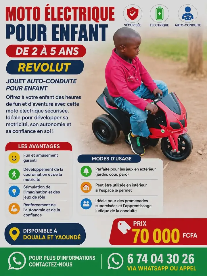 MOTO ÉLECTRIQUE POUR ENFANT_0