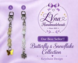 Butterfly & Snowflake Collection Keychain Design