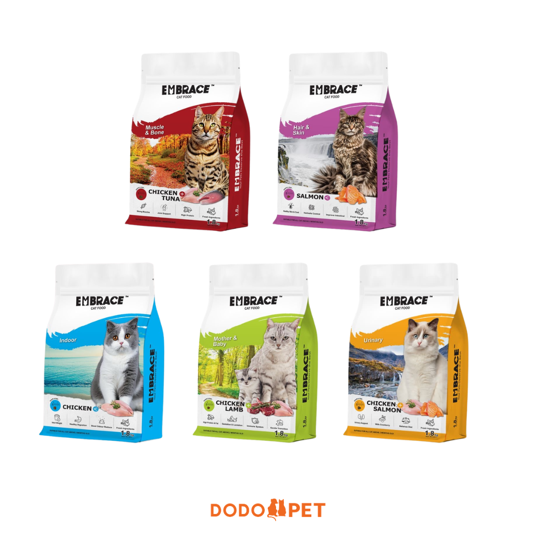 Embrace Dry Cat Food - 1.8kg