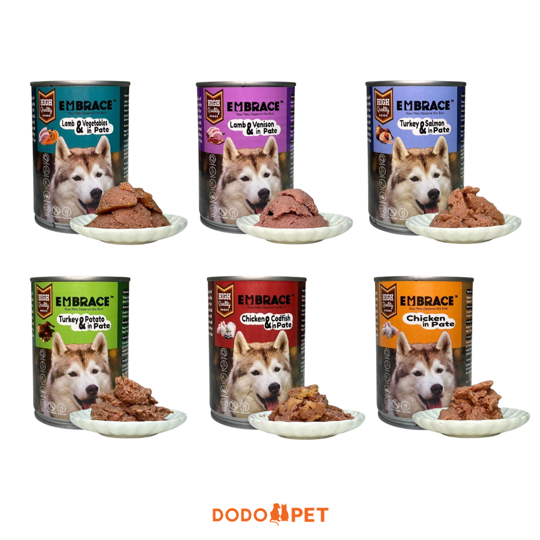 Embrace High Quality Wet Dog Food Can (Pate) 375g_0