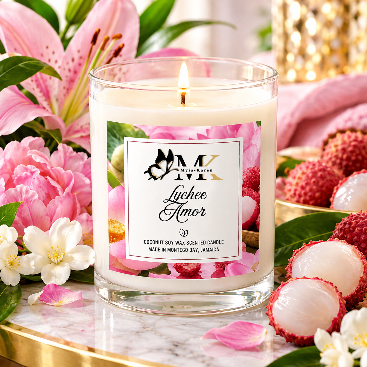 Lychee Amor Scented Candle_0