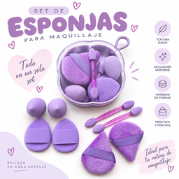 Set de esponjas para maquillaje 💗