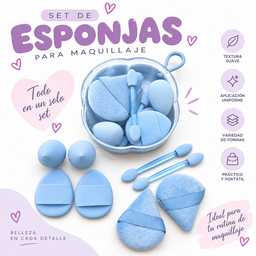 Set de esponjas para maquillaje 💗