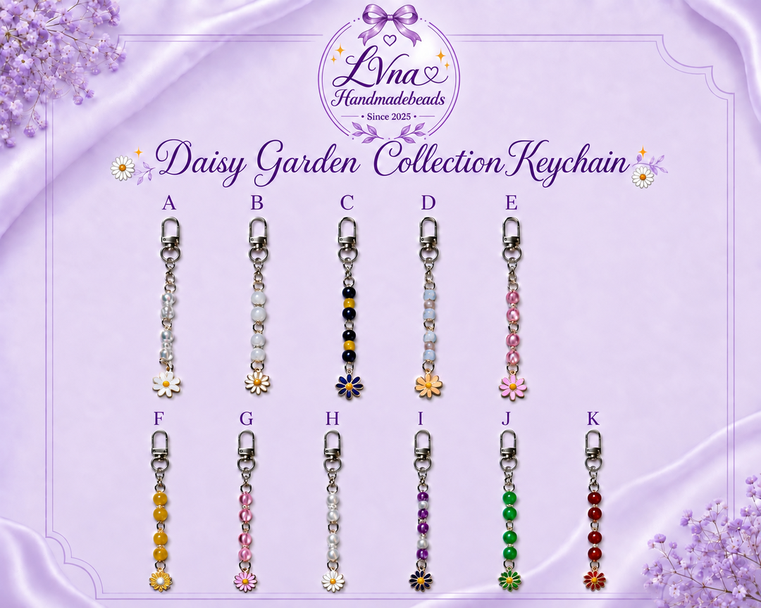 Daisy Garden Collection Keychain Design