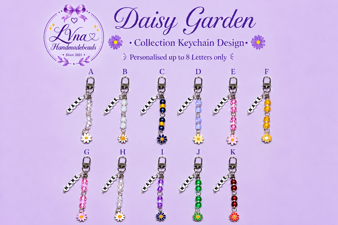 Daisy Garden Collection.  Personalised with Name Available. Up to 8 Letters Only!