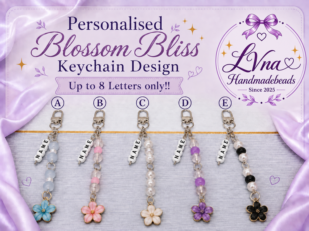 Blossom Bliss. Personalised with Name Available. Up to  8 Letters Only! 