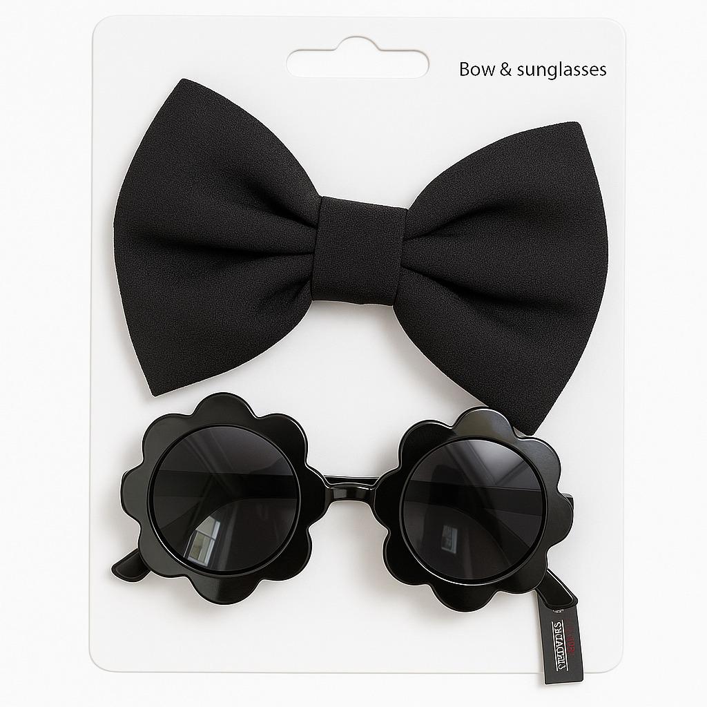 Baby Girl Headband and Sunglasses Set – Bow Hair Accessory Gift_2