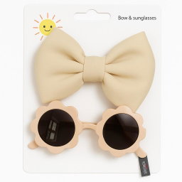 Baby Girl Headband and Sunglasses Set – Bow Hair Accessory Gift