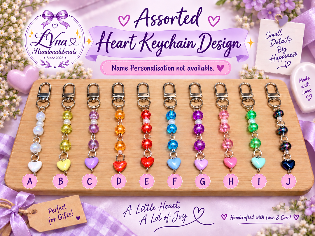 Assorted Heart Keychain Design 