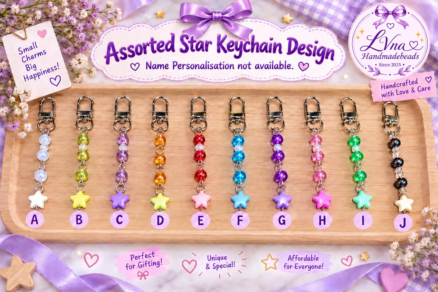 Assorted Star Keychain Design_0