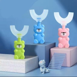 Kids Toothbrush U-Shape Silicone – BPA Free Baby Toothbrush for Toddlers