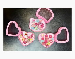 Girls Rings Set 12 Pcs – Cartoon Jewelry Gift Box for Kids