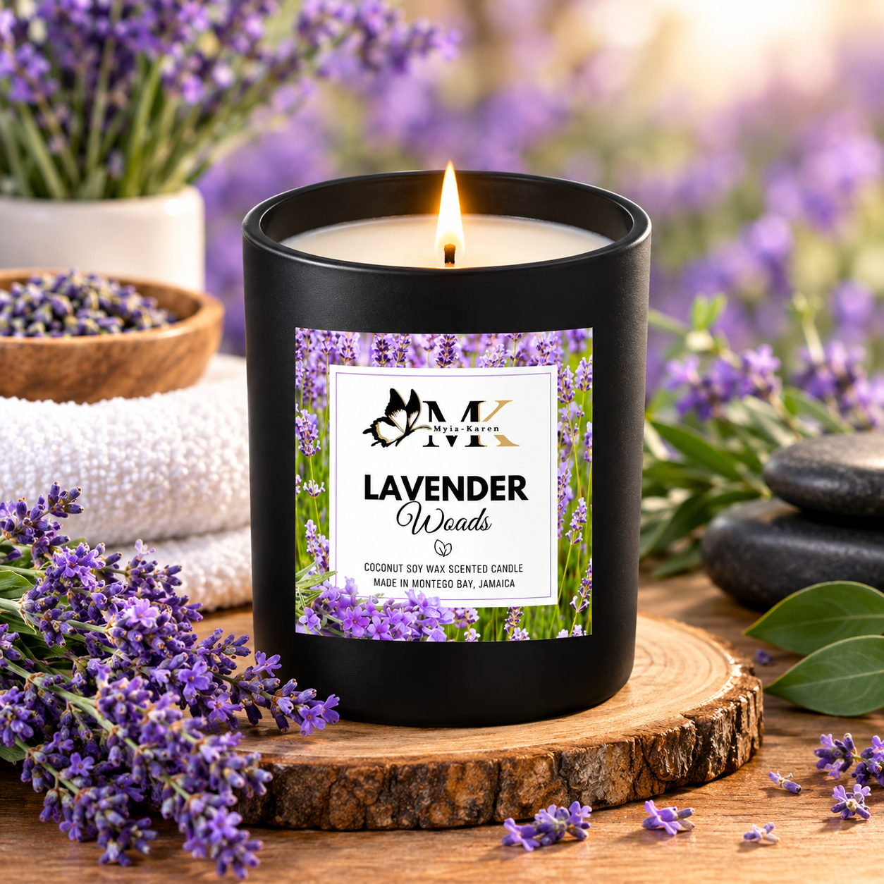 Lavender Woods Scented Candle_0