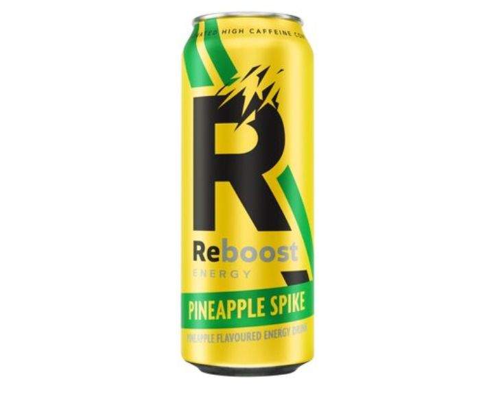 Reboost pineapple spike energy drink