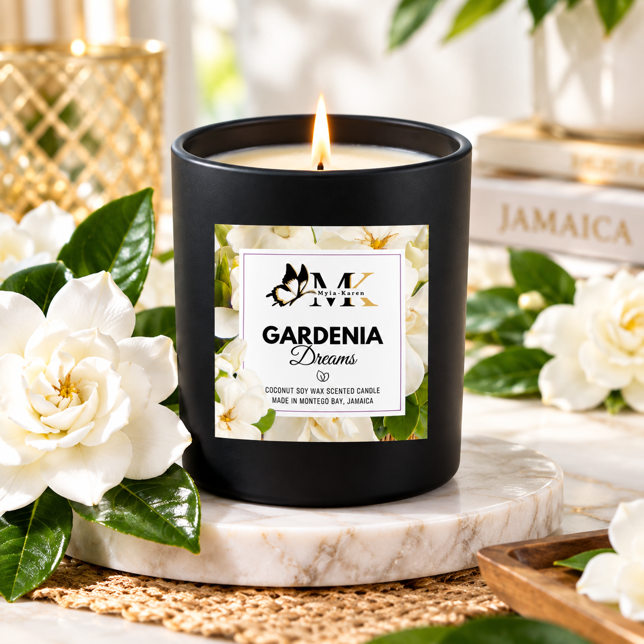 Gardenia Dreams Scented Candle_0