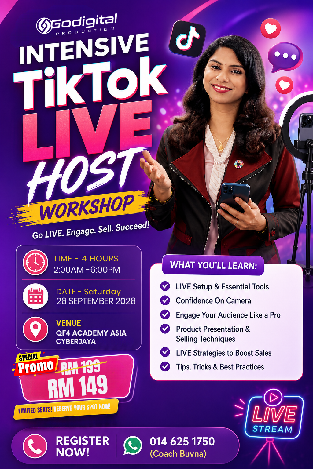 TikTok LIVE HOST - 26 September 2026 Cyberjaya _0